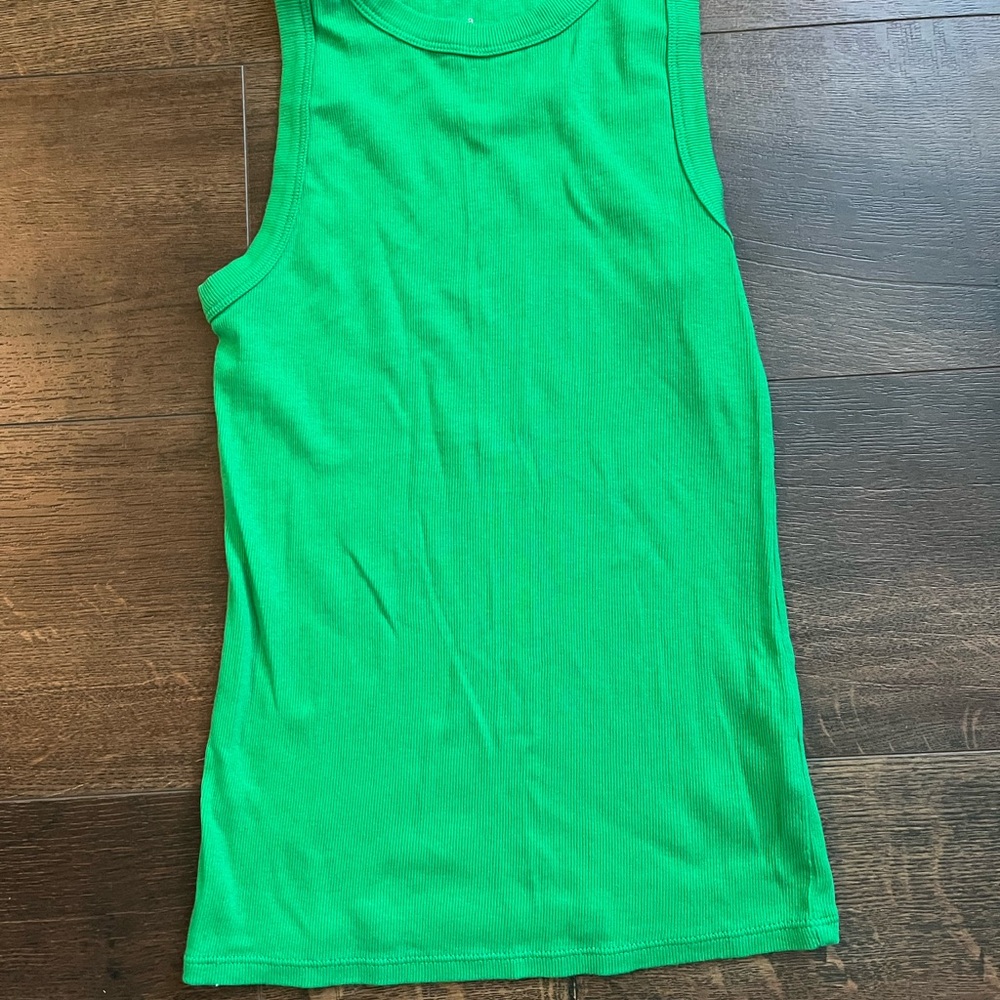 a new day Vibrant Green Tank Top